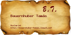 Bauernhuber Tamás névjegykártya
